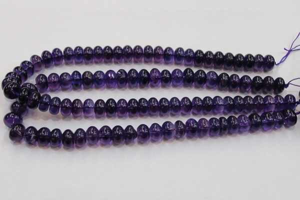 CSA09 15.5 inches 8*12mm rondelle synthetic amethyst beads wholesale