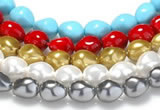 CSB05 16 inches 16*20mm nugget shell pearl beads Wholesale