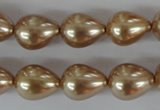 CSB109 15.5 inches 11*15mm teardrop shell pearl beads wholesale