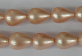 CSB110 15.5 inches 11*15mm teardrop shell pearl beads wholesale