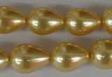 CSB113 15.5 inches 15*19mm teardrop shell pearl beads wholesale