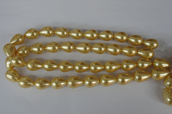 CSB113 15.5 inches 15*19mm teardrop shell pearl beads wholesale