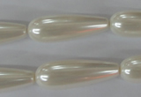 CSB116 15.5 inches 10*30mm teardrop shell pearl beads wholesale