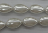 CSB1160 15.5 inches 12*18mm flat teardrop shell pearl beads