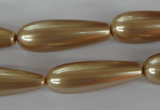 CSB117 15.5 inches 10*30mm teardrop shell pearl beads wholesale