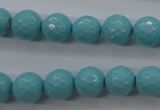 CSB1176 15.5 inches 12mm faceted round shell pearl beads