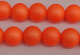 CSB1311 15.5 inches 6mm matte round shell pearl beads wholesale