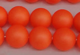 CSB1312 15.5 inches 8mm matte round shell pearl beads wholesale