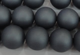 CSB1327 15.5 inches 8mm matte round shell pearl beads wholesale