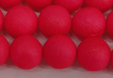 CSB1346 15.5 inches 6mm matte round shell pearl beads wholesale