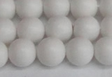 CSB1354 15.5 inches 12mm matte round shell pearl beads wholesale