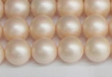 CSB1364 15.5 inches 12mm matte round shell pearl beads wholesale