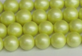 CSB1386 15.5 inches 6mm matte round shell pearl beads wholesale