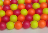 CSB1425 15.5 inches 4mm matte round shell pearl beads wholesale