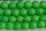 CSB1431 15.5 inches 6mm matte round shell pearl beads wholesale