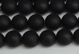 CSB1457 15.5 inches 8mm matte round shell pearl beads wholesale