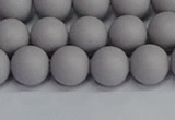 CSB1681 15.5 inches 6mm round matte shell pearl beads wholesale