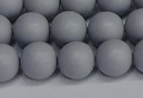 CSB1693 15.5 inches 10mm round matte shell pearl beads wholesale