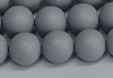 CSB1694 15.5 inches 12mm round matte shell pearl beads wholesale