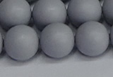 CSB1695 15.5 inches 14mm round matte shell pearl beads wholesale