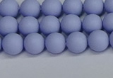 CSB1701 15.5 inches 6mm round matte shell pearl beads wholesale