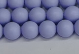 CSB1702 15.5 inches 8mm round matte shell pearl beads wholesale