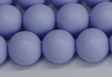 CSB1705 15.5 inches 14mm round matte shell pearl beads wholesale