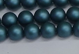 CSB1731 15.5 inches 6mm round matte shell pearl beads wholesale