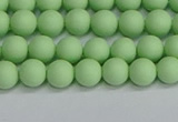 CSB1740 15.5 inches 4mm round matte shell pearl beads wholesale