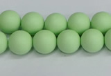 CSB1742 15.5 inches 8mm round matte shell pearl beads wholesale