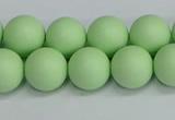 CSB1743 15.5 inches 10mm round matte shell pearl beads wholesale