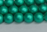 CSB1752 15.5 inches 8mm round matte shell pearl beads wholesale