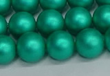 CSB1754 15.5 inches 12mm round matte shell pearl beads wholesale