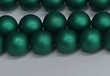 CSB1763 15.5 inches 10mm round matte shell pearl beads wholesale