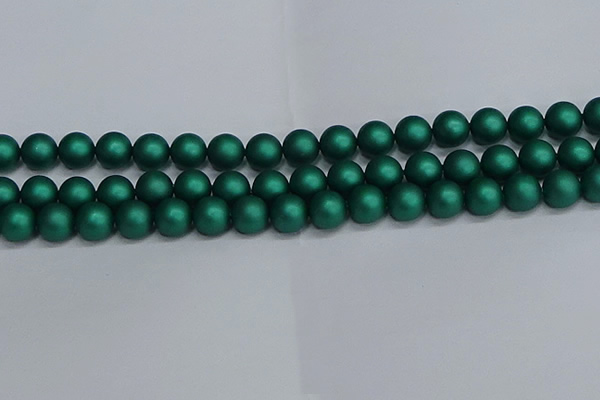 CSB1764 15.5 inches 12mm round matte shell pearl beads wholesale