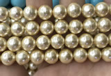 CSB2188 15.5 inches 18mm ball shell pearl beads wholesale