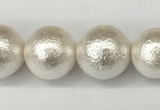 CSB2204 15.5 inches 12mm round wrinkled shell pearl beads wholesale