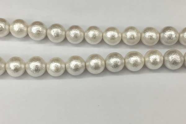 CSB2206 15.5 inches 16mm round wrinkled shell pearl beads wholesale