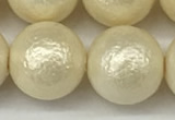 CSB2216 15.5 inches 16mm round wrinkled shell pearl beads wholesale