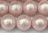 CSB2233 15.5 inches 10mm round wrinkled shell pearl beads wholesale