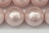 CSB2236 15.5 inches 16mm round wrinkled shell pearl beads wholesale