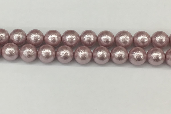 CSB2246 15.5 inches 16mm round wrinkled shell pearl beads wholesale