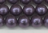 CSB2271 15.5 inches 6mm round wrinkled shell pearl beads wholesale