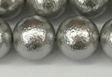 CSB2306 15.5 inches 16mm round wrinkled shell pearl beads wholesale