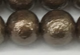 CSB2316 15.5 inches 16mm round wrinkled shell pearl beads wholesale