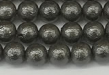 CSB2320 15.5 inches 4mm round wrinkled shell pearl beads wholesale