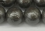 CSB2326 15.5 inches 16mm round wrinkled shell pearl beads wholesale