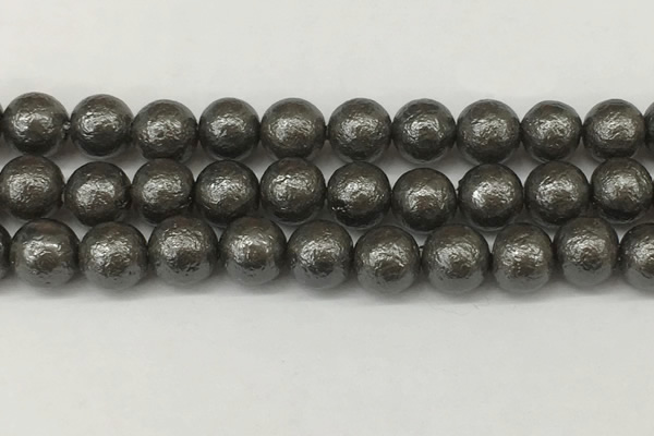 CSB2326 15.5 inches 16mm round wrinkled shell pearl beads wholesale