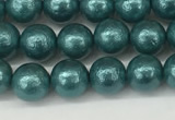 CSB2330 15.5 inches 4mm round wrinkled shell pearl beads wholesale