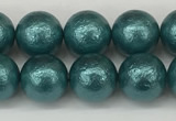 CSB2332 15.5 inches 8mm round wrinkled shell pearl beads wholesale